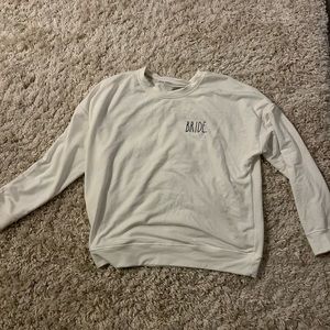 Rae Dunn BRIDE crewneck size M